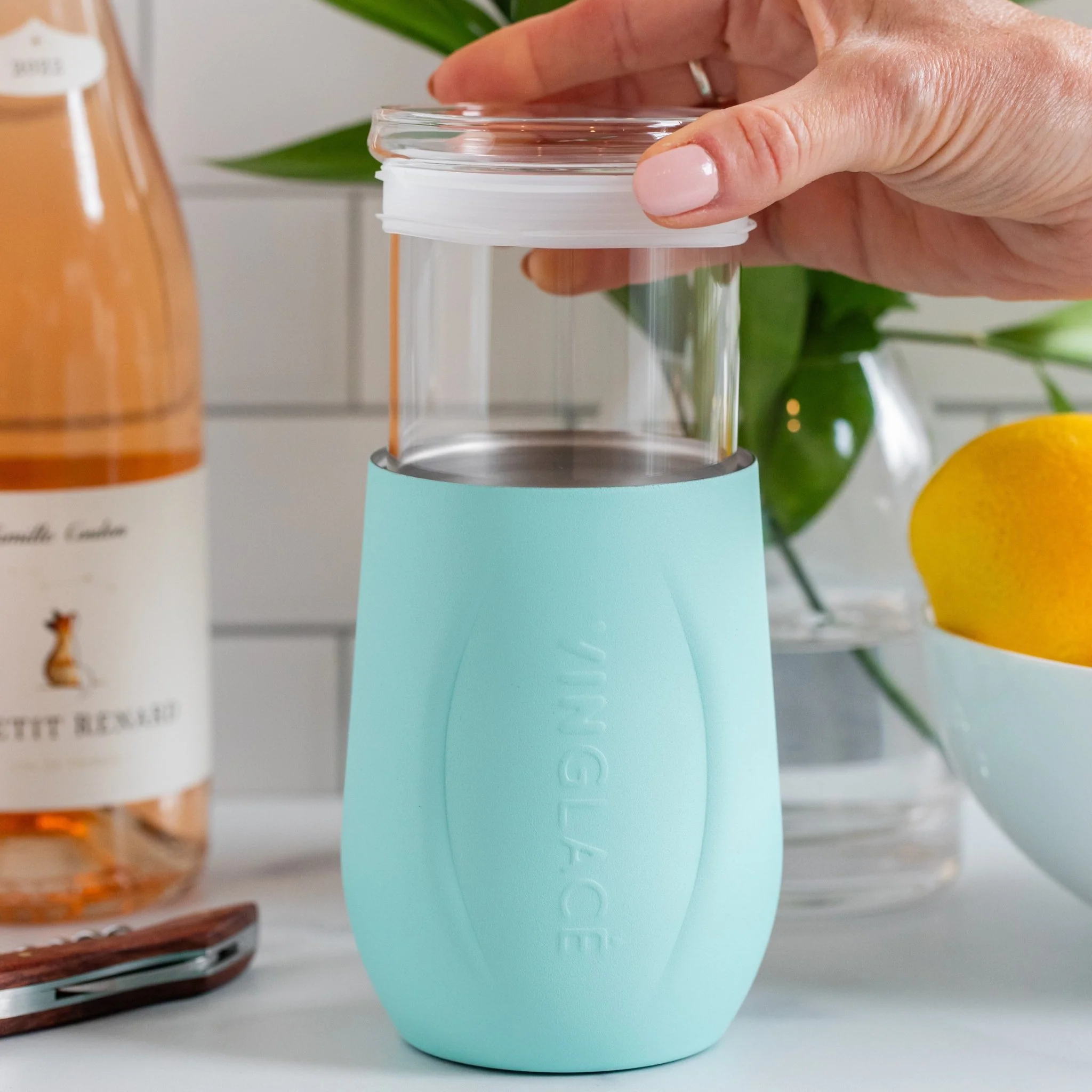 Glass Lined Wine Glass - Image 14