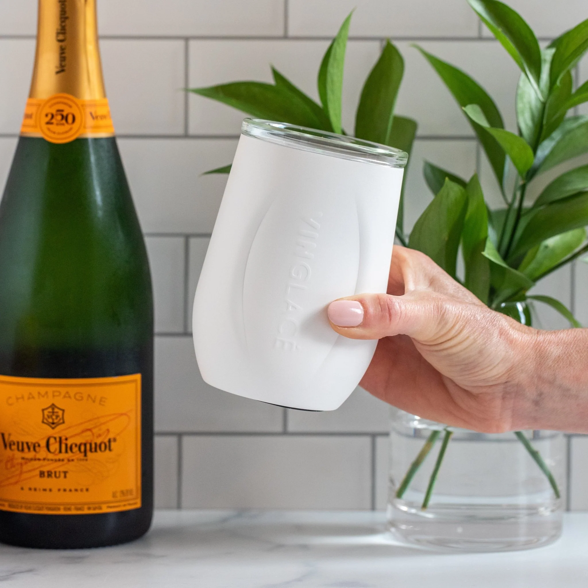 Glass Lined Wine Glass - Image 3