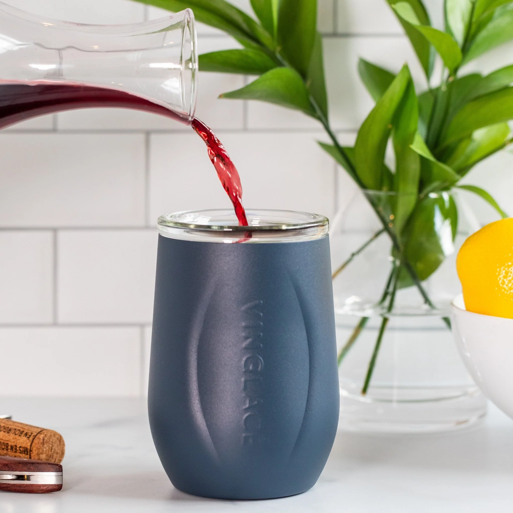 Glass Lined Wine Glass - Image 8