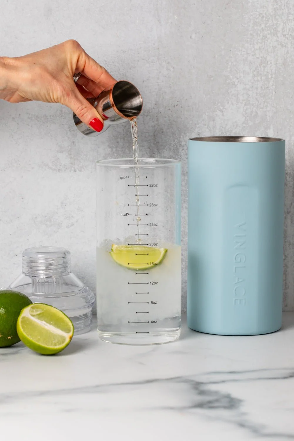 Wine Chiller Leak Proof Lid Converter with Glass Insert - Image 9